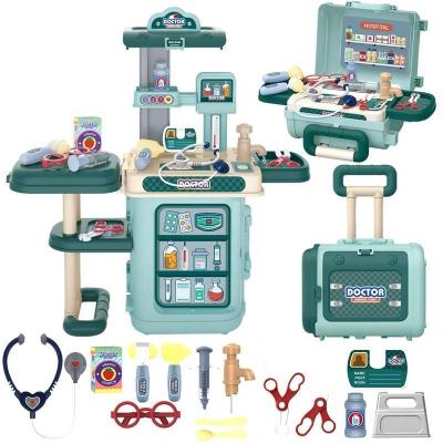 China Newest Design Plastic Children's Educational Doctor Toys For Girl Toy Sets 28pcs Role Play Game Gift Boys for sale