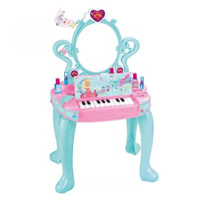 China Children Kindergarten Pretend Play Fashion Beauty Toy Role Pretend Play Fashion Educational Pink Dressing Table 76.5*45*52.5cm for sale