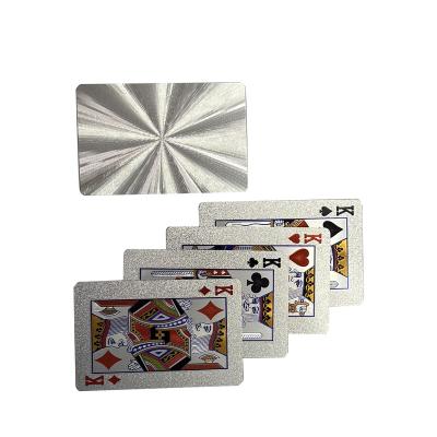 China High Quality Silver Printing Playing Cards Silver Foil Diamond Poker Cards Colorful Printing Durable for sale