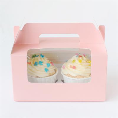 China Recycled Materials Custom Printed Logo Size Paper Card Packaging Box Food Grade Cupcake Candy Packaging for sale