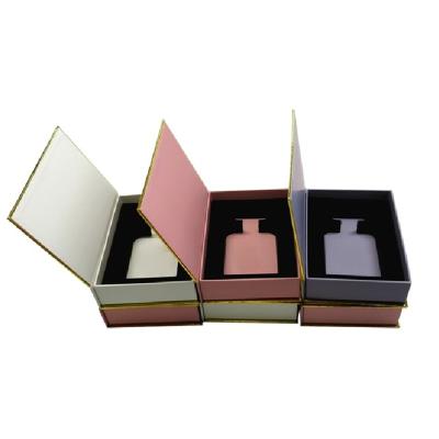 China Recycled Materials Wholesale Custom High End Luxury Logo Perfume Cosmetics Gift Packaging Boxes With Magnet Closed for sale