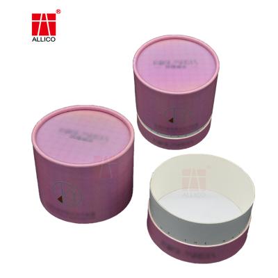 China Recyclable Wholesale Pink Cosmetics Packaging Box Small Round Color Jar For Essential Oil for sale