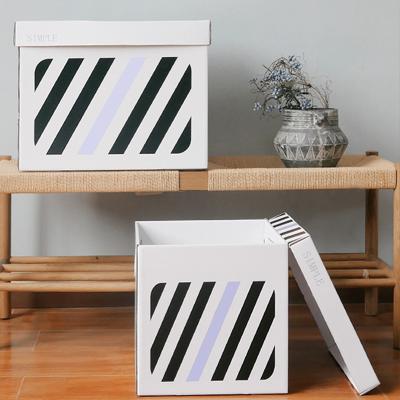 China Recyclable One Box Set 4 Pcs Storage Case Clothes Storage Box Toy Clothes Lean Box for sale