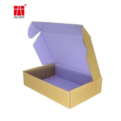 China Free Sample Materials Custom Logo Strong Cardboard Recycled Corrugated Paper Box For Clothing Hair Extension Packaging Box for sale