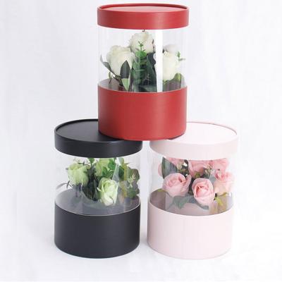 China High Quality Recyclable Paper Tube Rose Gift Packaging Large Round Cylinder Cardboard Chocolate Luxury Gift Box For Valentine's Day for sale