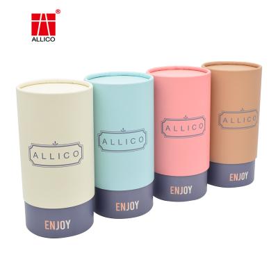 China Customize Wholesale Custom Printing Luxury Cylinder Cardboard Gift Perfume Packaging Round White Paper Gift Box for sale