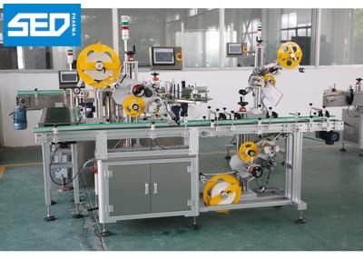 China SED-PST Stainless Steel 304 Automatic Labeling Machine Carton Corner Two Sides Sticker Labeler Machine for sale