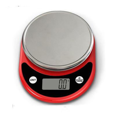 China Taring; Good Quality 5kg Round Electronic Nutrition Digital Kitchen Food Weight Scale From Liquid Measure Fucntion Amazon Bestseller for sale