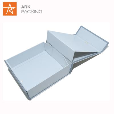 China Recyclable Display Fold Decoration Origami Collapse Large PVC Card Foldable Clear Closure Paper Lid Red Fold Gift Box With Ribbon Magnet for sale