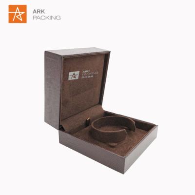 China Customized antique jewelry package 2018 new small brandable bracelet watch handmade flip up box PU grain with velvet for sale