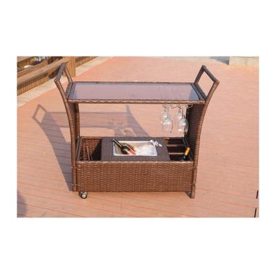 China Traditional Customized Outdoor Garden Rattan Cushion Wicker Storage Box for sale