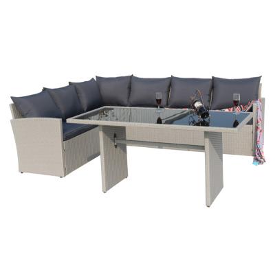 China Modern Patio Waterproof Garden Furniture Set Outdoor Corner Furniture for sale