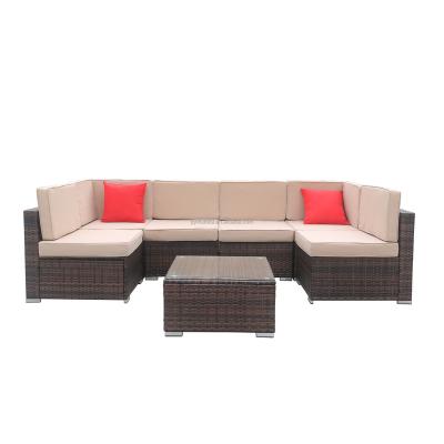 China Modern Quality Guaranteed Suitable Price Seel Modern Outdoor Rattan Garden Furniture for sale