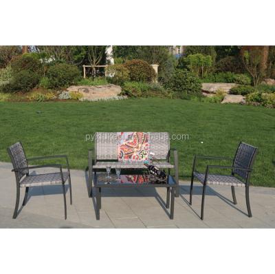 China Outdoor Rattan Sofa Table And Chair Set Modern Wholesale Garden Furniture Factory for sale