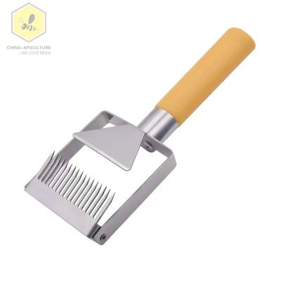 China Inner Plastic Handle Honey Uncapping Fork Honeycomb Honey Bee Farm Beekeeping Fork Scrape Uncapper Beekeeping for sale