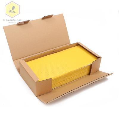 China Bee Farm Beekeeping Tools Natural Langstroth Beeswax Comb Sheet 100% Pure Base From Apiary Beekeeping for sale