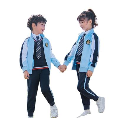 China College style customized primery school uniform sports school uniform set for fashion school kids uniform for sale