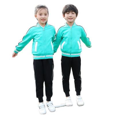 China Chinese Style OEM Factory Boys Sportswear Set Children Student Primary School Uniforms Tracksuit School Uniform for sale