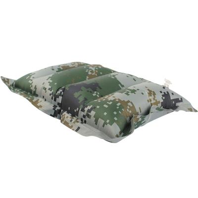 China Wearproof Inflatable Camping Pillow Ultralight Camouflage Explosion Travel Backpacking Air Pillow for sale