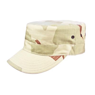 China Outdoor Male Soldier Quick Dry Wholesale Summer Combat Training Camouflage Flat Surface Cap for sale