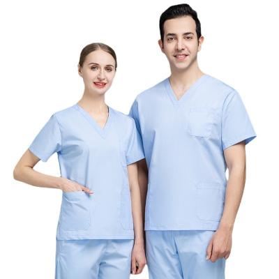 China Moisture Absorption/Sweat 2022 Hot Selling Wholesale Custom Multiple Colors Doctors And Female Nurses Scrub Nursing Uniform for sale