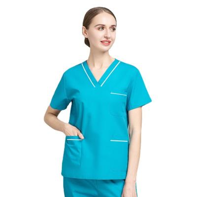 China Multiple Colors Custom Wholesale Custom Moisture Absorption/Perspiration Doctors and Nurses Social Workers Female Scrub Nursing Uniform for sale