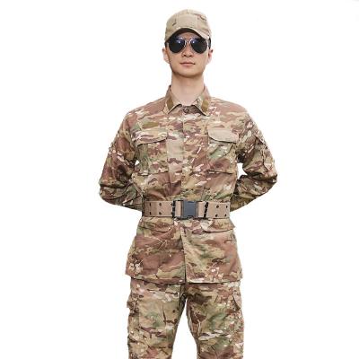 China New Plexus Summer Men's Anti-static Boy Girl Student Green Uniform Military Training Instructor Training Uniform Tactical Set for sale