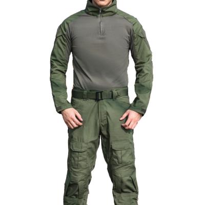 China Hot Sale Army Combat Shirt Wear-Resistance Military Uniform Long Sleeve Pants Training Tactical Suit Frog Uniform for sale