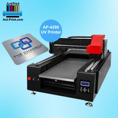 China Hot Selling Hotel Printer 4290 UV Metal Steel Printer On Printers Metal Card Aluminum Printing Machine With 3d Emboss Engraving for sale