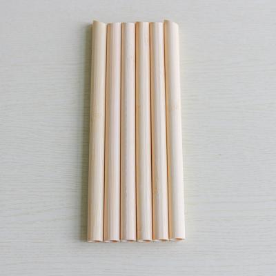 China Factory Directly Traditional Eco Friendly Sales Customized Logo Bamboo Straw With Brush 100% Natural Bamboo Straw for sale