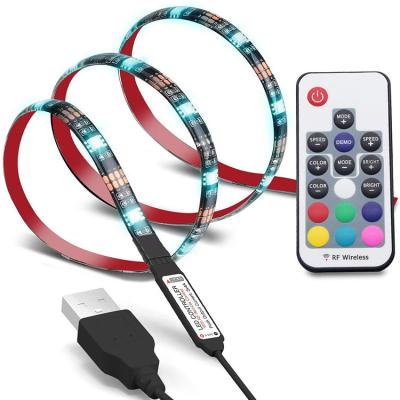 China Residential Color Changing Polarized USB 5V 17keys RGB LED Strip Light LED TV LED Backlight for HDTV for sale