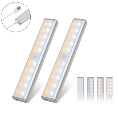 China New Wholesale 20LED Contemporary and Contracted Rechargeable Magnetic LED Motion Sensor Night Light Wardrobe Light for sale