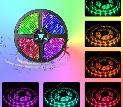 China Sports stadiums rgb led strip light flexible remote control wifi smart multi color 5m 12v 5050 rgb led pixel strip lights for sale