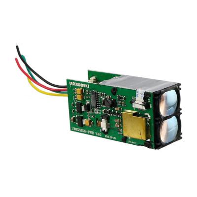 China Long Distance Sensor 600m Resolution 0.5m RS232 Range Finder Module Laser Distance Module 31*33*74mm for sale