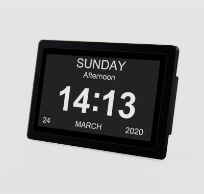 China Files New Design LCD Digital Calendar Day Clock 7 Inch For Elderly Dementia Seniors Alarm Nap Clock for sale