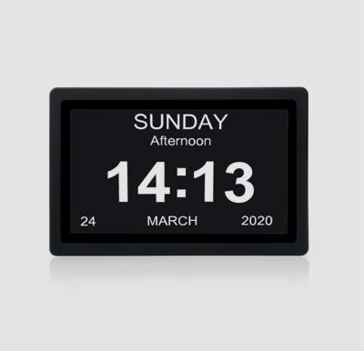 China New Model Calendars Extra Large 7inch Display Memory Loss Day Clock Digital Calendar With Nap Function Micro USB Port for sale