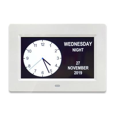 China Sizes 7 Inch Large Font LED Display Multi Function Digital Date Time Calendar Wall Clock With Alarms Medicine Reminders for sale