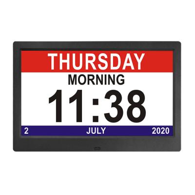 China Simple Calendars Large Letter Wall Reminder Clocks Digital Calendar Day Clock for Dementia or Alzheimer's Elderly Seniors for sale