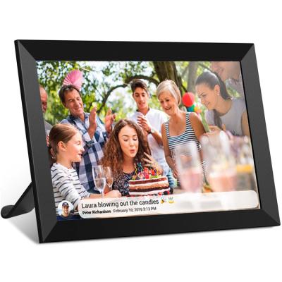 China Special Moments Latest 10.1 Inch Wifi Touch Screen Wifi Calendar Photo Frame Large Display Custom Digital Picture Frame Share for sale