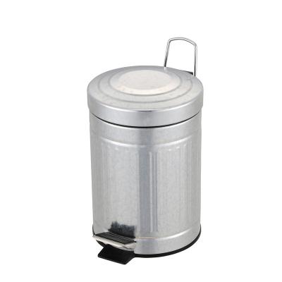 China Sustainable Soft End Customized 3 Liter Plastic Bathroom Waste Bin With Pedal for sale