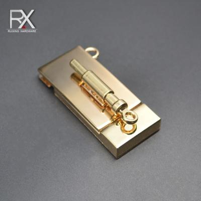 China Metal hardware for bag handbag twist lock twist lock decoration chain stick lock for ladies bag parts for sale