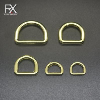 China Wholesale Metal Hardware D Buckle For Bag Fittings Strap Buckle Hardware Accessories Zinc Alloy D-Ring Buckle Adjuster for sale