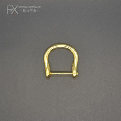 China Wholesale Metal 20mm Zinc Alloy Metal D Shape Buckle For Bag Strap Hanging Connecting D-Clip For Handbag Fitting for sale