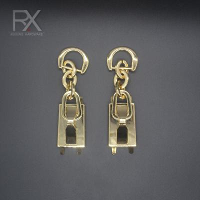 China Custom Metal Chain Handbag Decoration Bag Strap Buckle Bag Accessories Zinc Alloy Connecting Handbag Buckles for sale