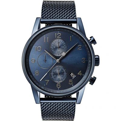 China Custom Automatic Date Logo Japan Movement Quartz Stainless Steel Watch For Men for sale