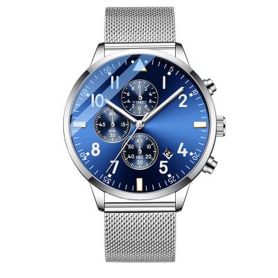 China Luxury Customized Logo Alloy Case Mens Quartz Automatic Date Design Wristwatches for sale