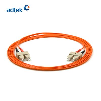 China Multimode fiber optic cable duplex patch cord for Data Center J1U1U2253MP-OR for sale