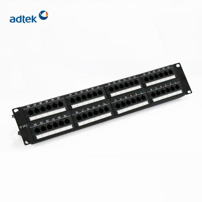 China 24ports UTP RJ45 1U white discharged patch panel C6U8LMH48 for sale