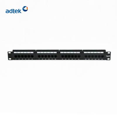 China SPCC UTP 24 Port Cold Rolling Steel Blank Panel For CAT 6 Keystone Jack for sale