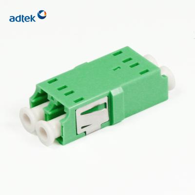 China FTTX LC/APC Single Mode Duplex Adapter Mating Fiber Optic Coupler Adapter Connector for sale